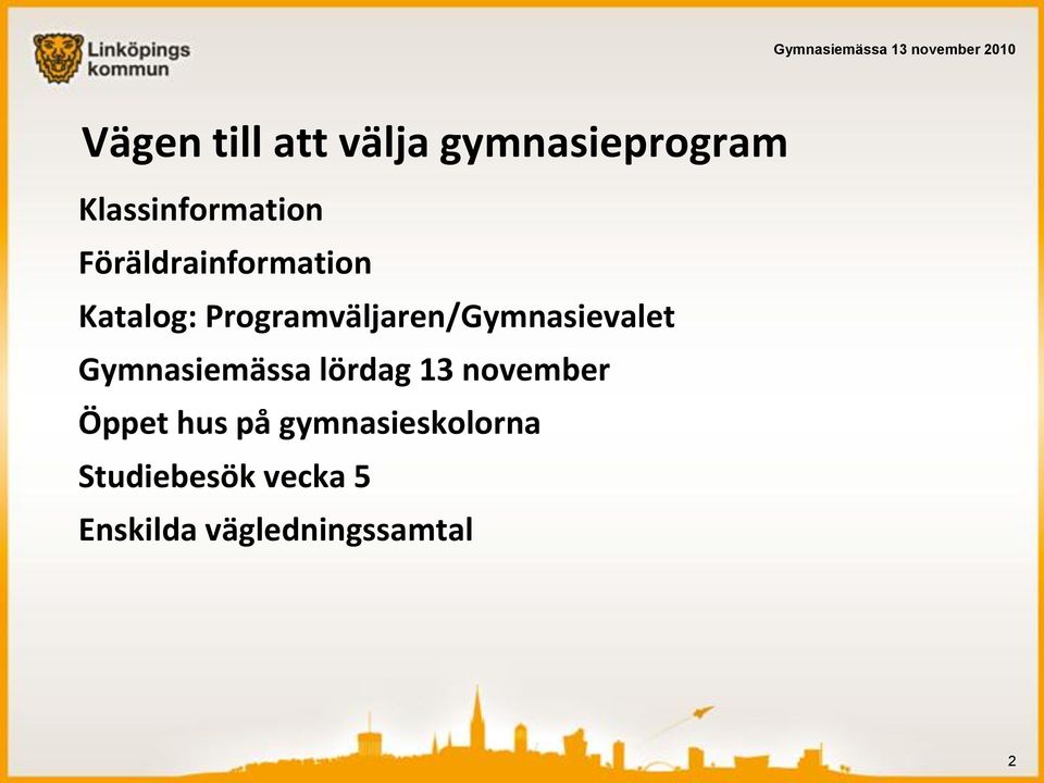 Programväljaren/Gymnasievalet Gymnasiemässa lördag 13