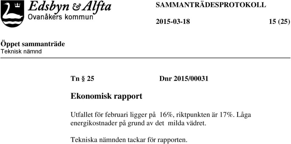 riktpunkten är 17%.