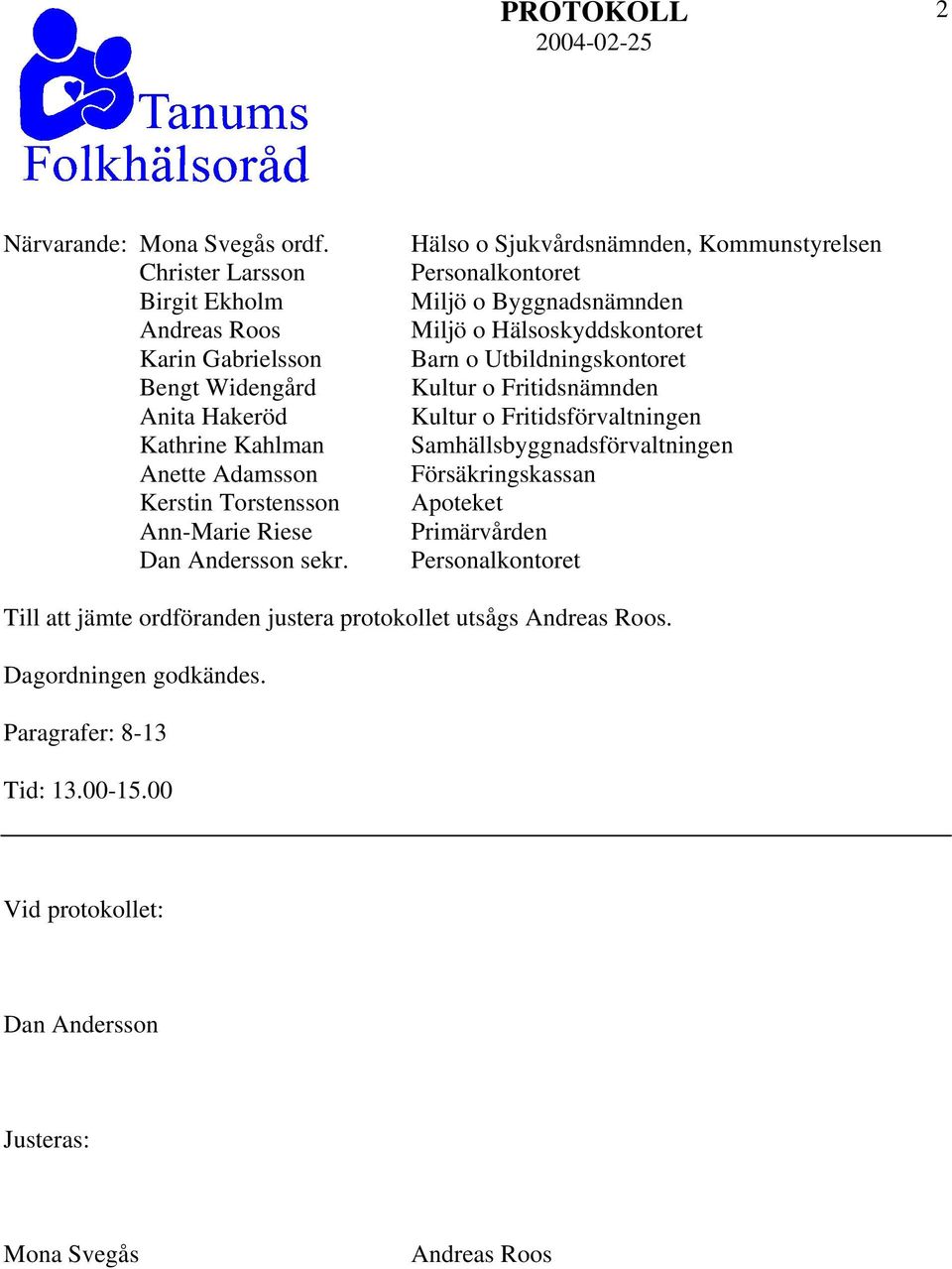 Andersson sekr.