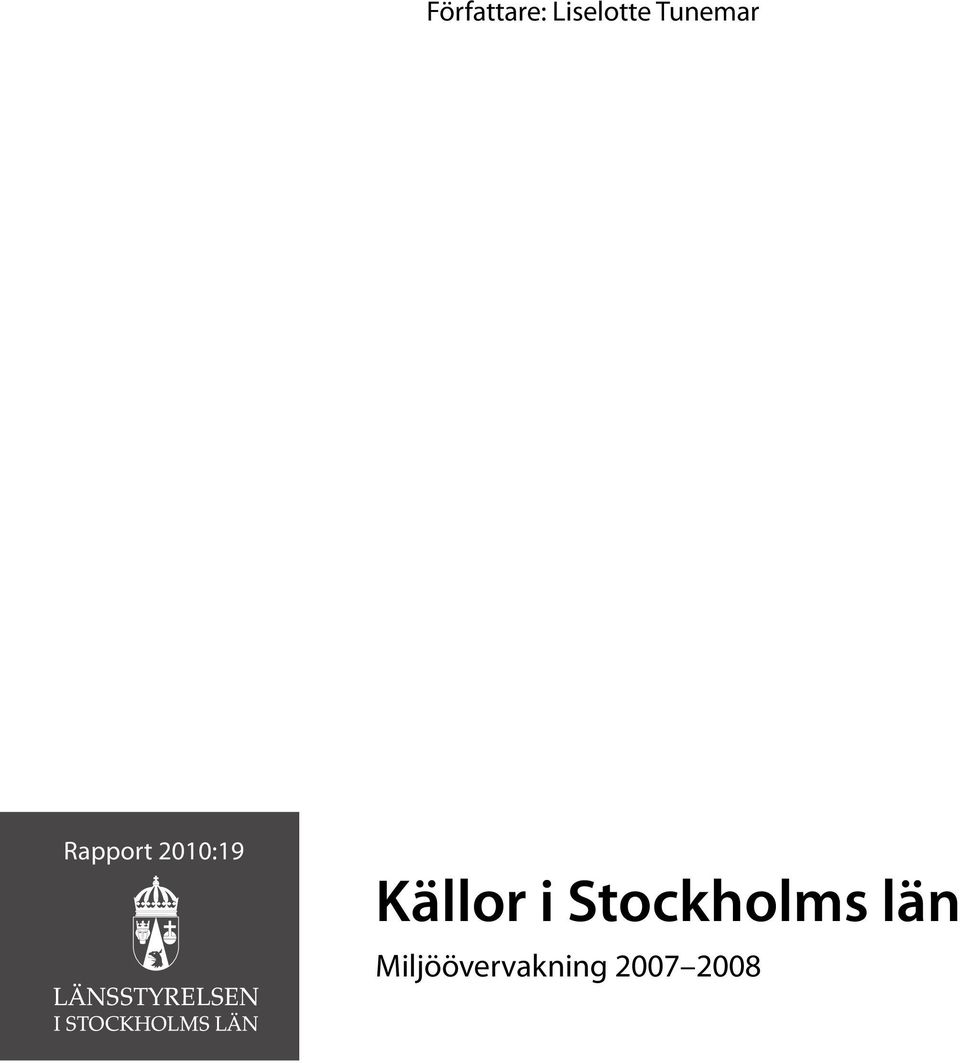 Källor i Stockholms län