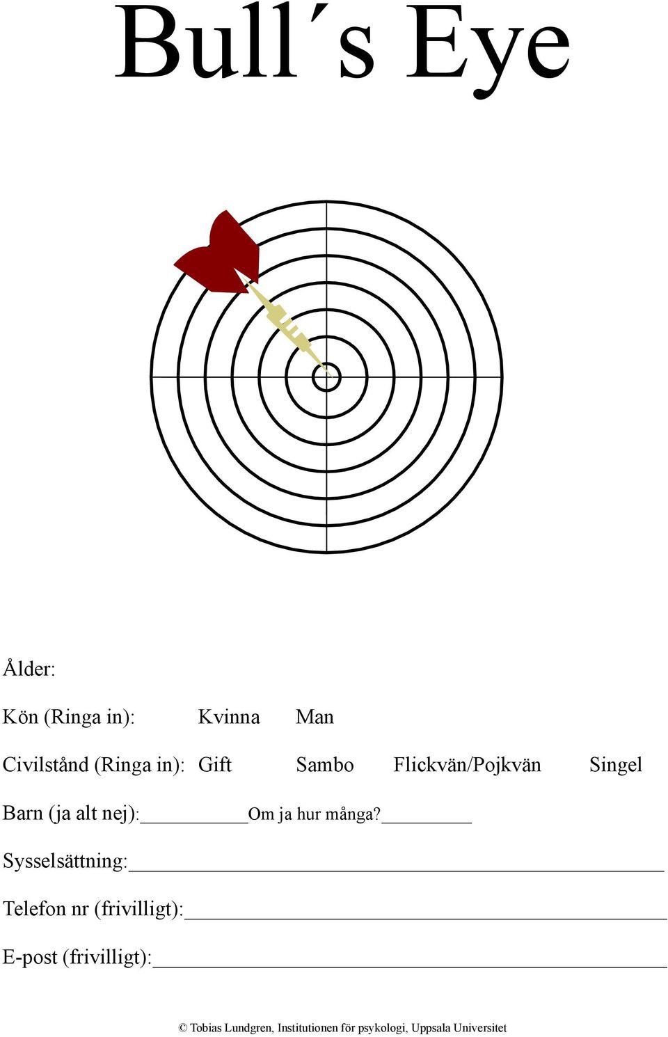 Flickvän/Pojkvän Singel Barn (ja alt nej): Om ja