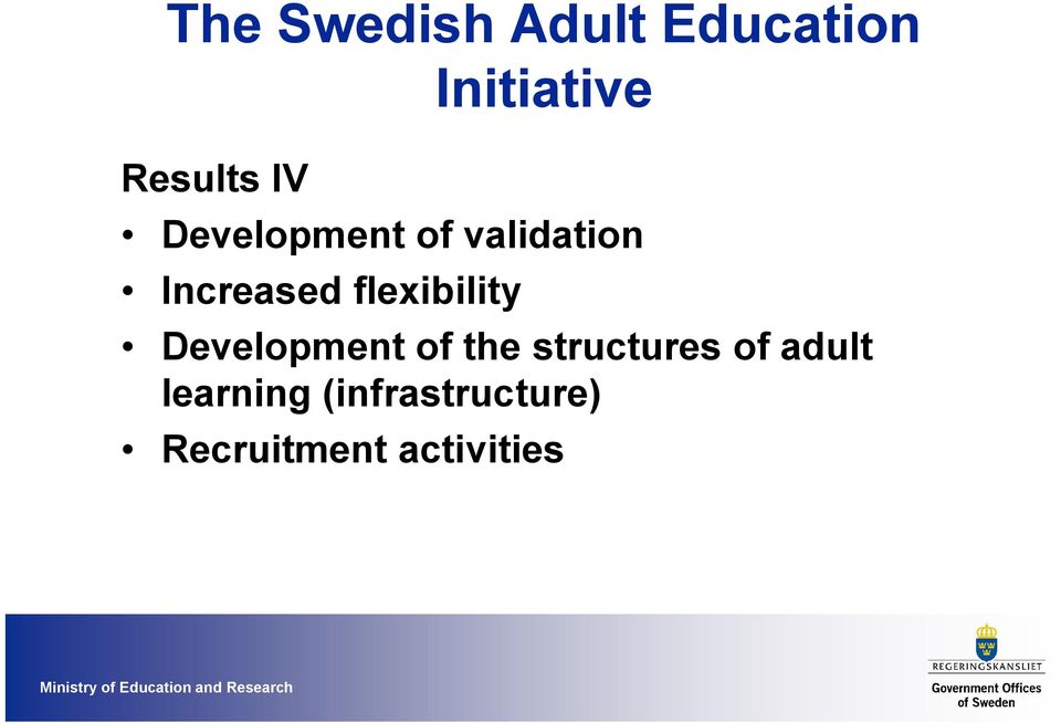 the structures of adult learning