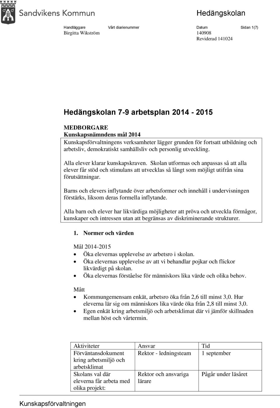 Skolan utformas och anpassas så att alla elever får stöd och stimulans att utvecklas så långt som möjligt utifrån sina förutsättningar.