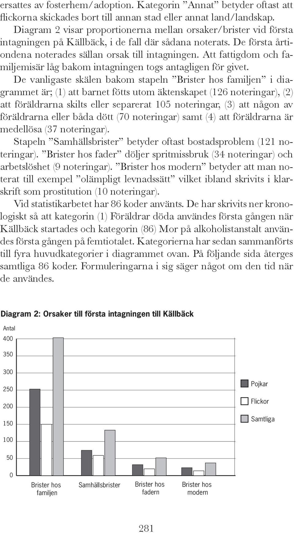 Att fattigdom och familjemisär låg bakom intagningen togs antagligen för givet.