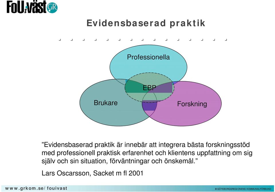 med professionell praktisk erfarenhet och klientens uppfattning om sig