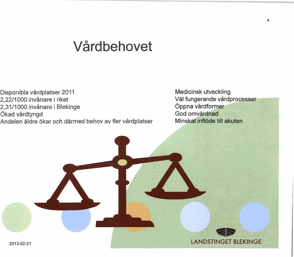 i Blekinge Okad vårdtyngd Andelen äldre ökar