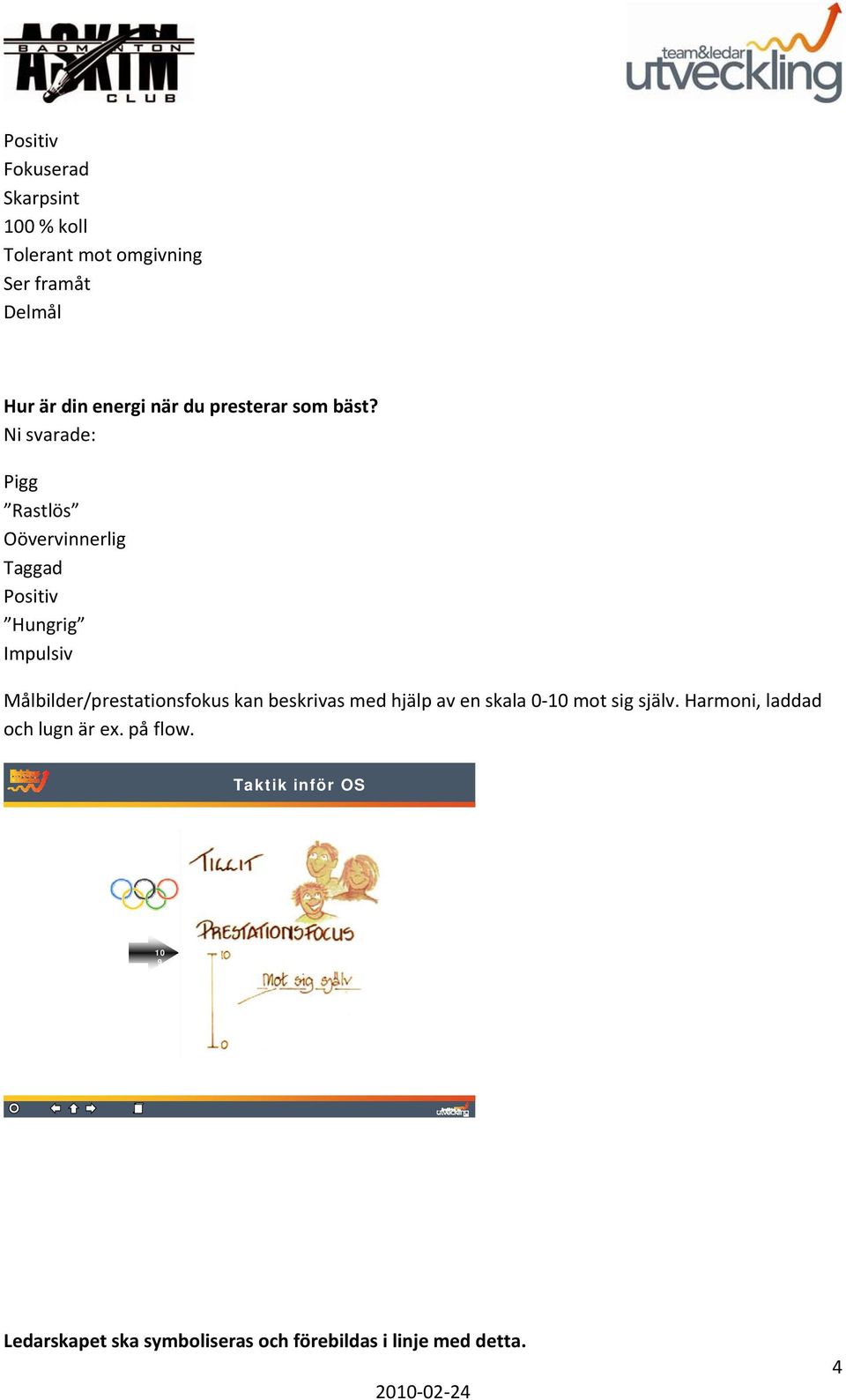 Ni svarade: Pigg Rastlös Oövervinnerlig Taggad Positiv Hungrig Impulsiv Målbilder/prestationsfokus kan