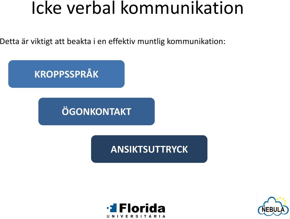 effektiv muntlig kommunikation: