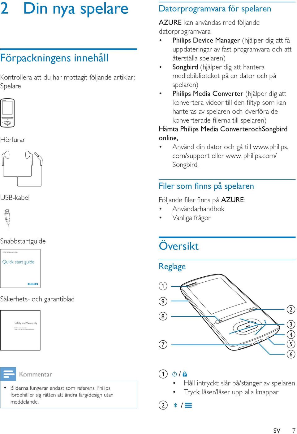 Converter (hjälper dig att konvertera videor till den filtyp som kan hanteras av spelaren och överföra de konverterade filerna till spelaren) Hämta Philips Media ConverterochSongbird online, Använd