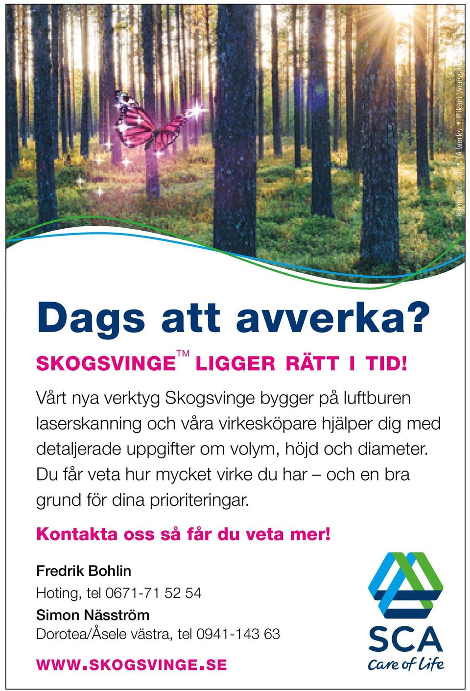 uppgifter om volym, höjd och diameter. Du får veta hur mycket virke du har och en bra grund för dina prioriteringar.