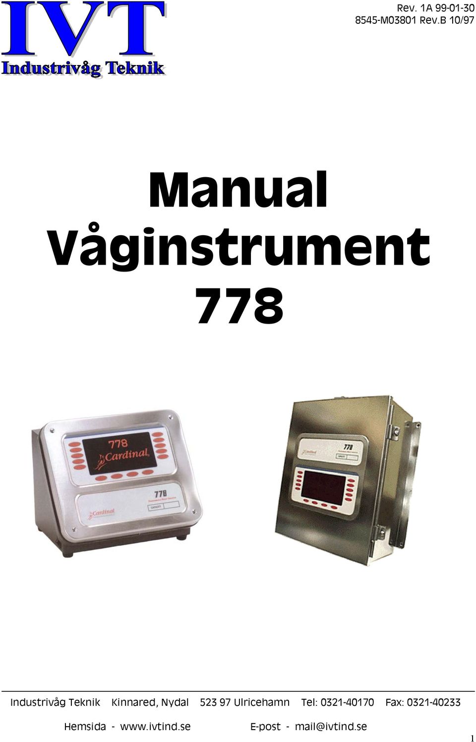 Våginstrument 778 Hemsida -