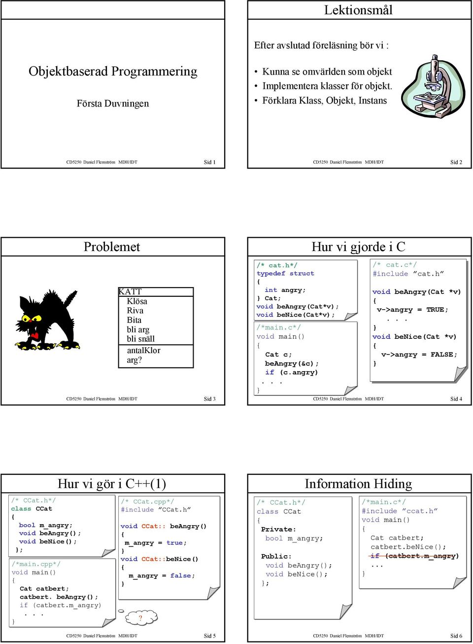 c*/ typedef struct #include cat.h int angry; void beangry(cat *v) Cat; void beangry(cat*v); v->angry void benice(cat*v); = TRUE;... /*main.