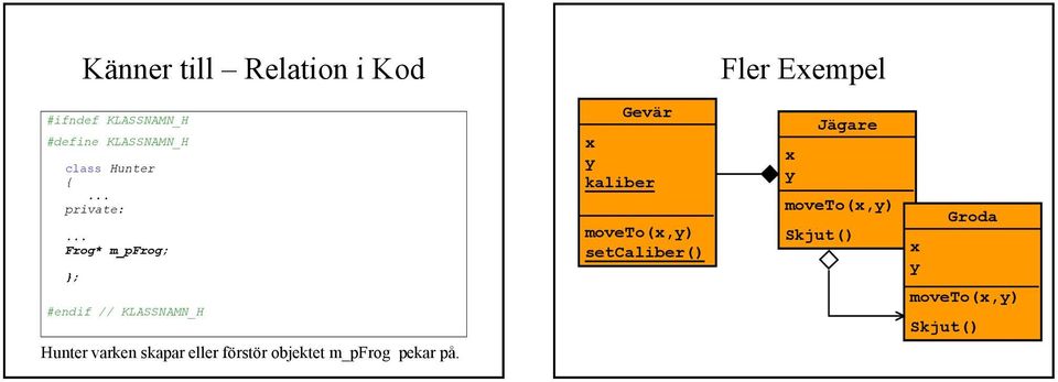 Hunter varken skapar eller förstör objektet m_pfrog pekar på.