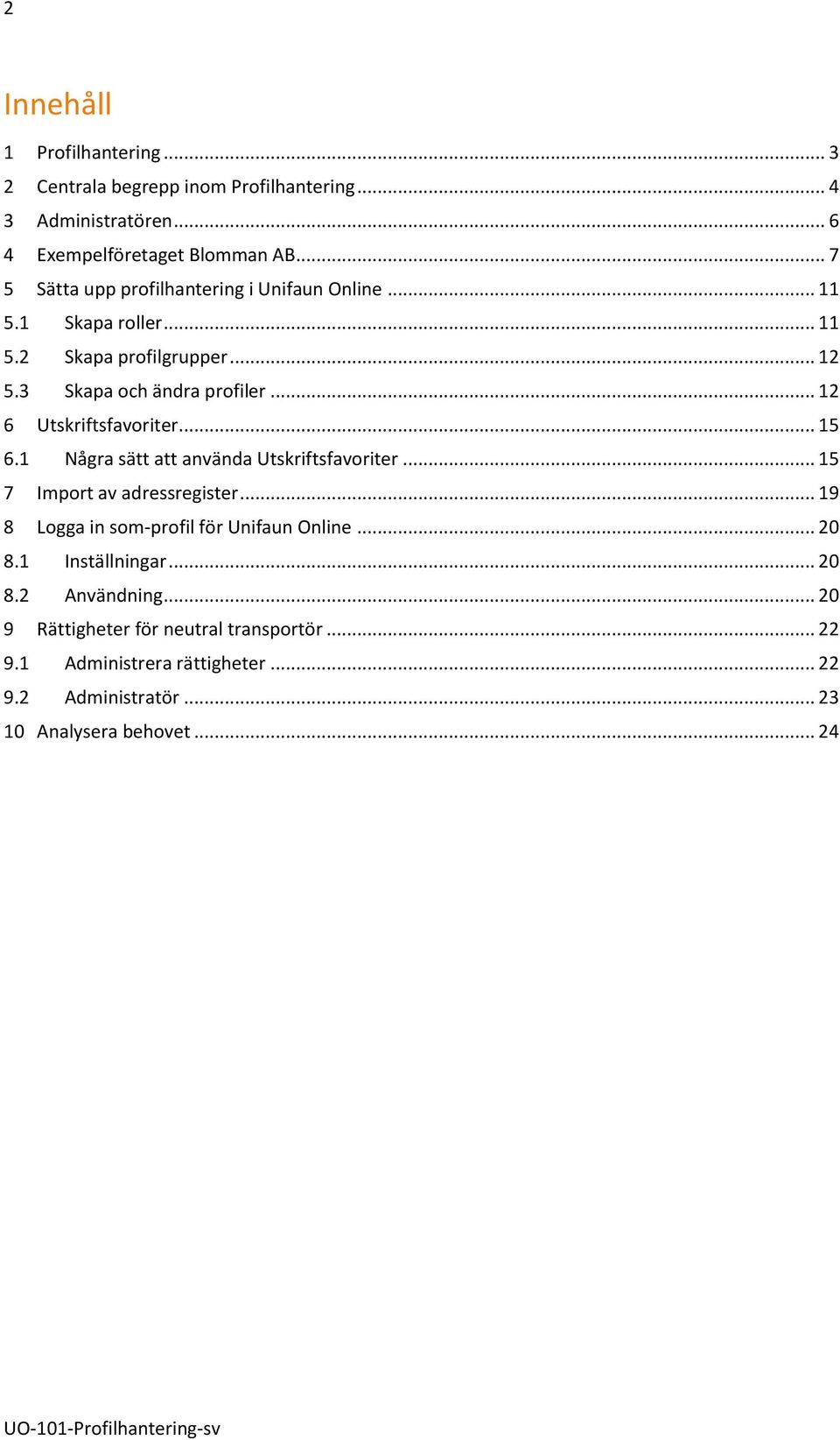 .. 12 6 Utskriftsfavoriter... 15 6.1 Några sätt att använda Utskriftsfavoriter... 15 7 Import av adressregister.