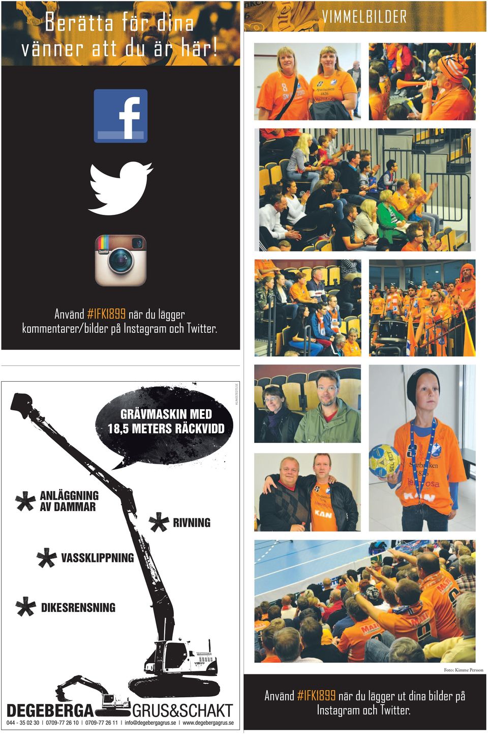 Twitter. GRÄVMASKIN MED 18,5 METERS RÄCKVIDD KLINGSTEDTS.