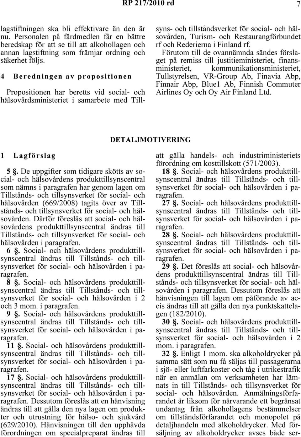 Restaurangförbundet rf och Rederierna i Finland rf.