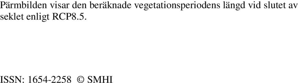 vegetationsperiodens längd
