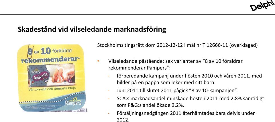 med bilder på en pappa som leker med sitt barn. - Juni 2011 till slutet 2011 pågick 8 av 10-kampanjen.