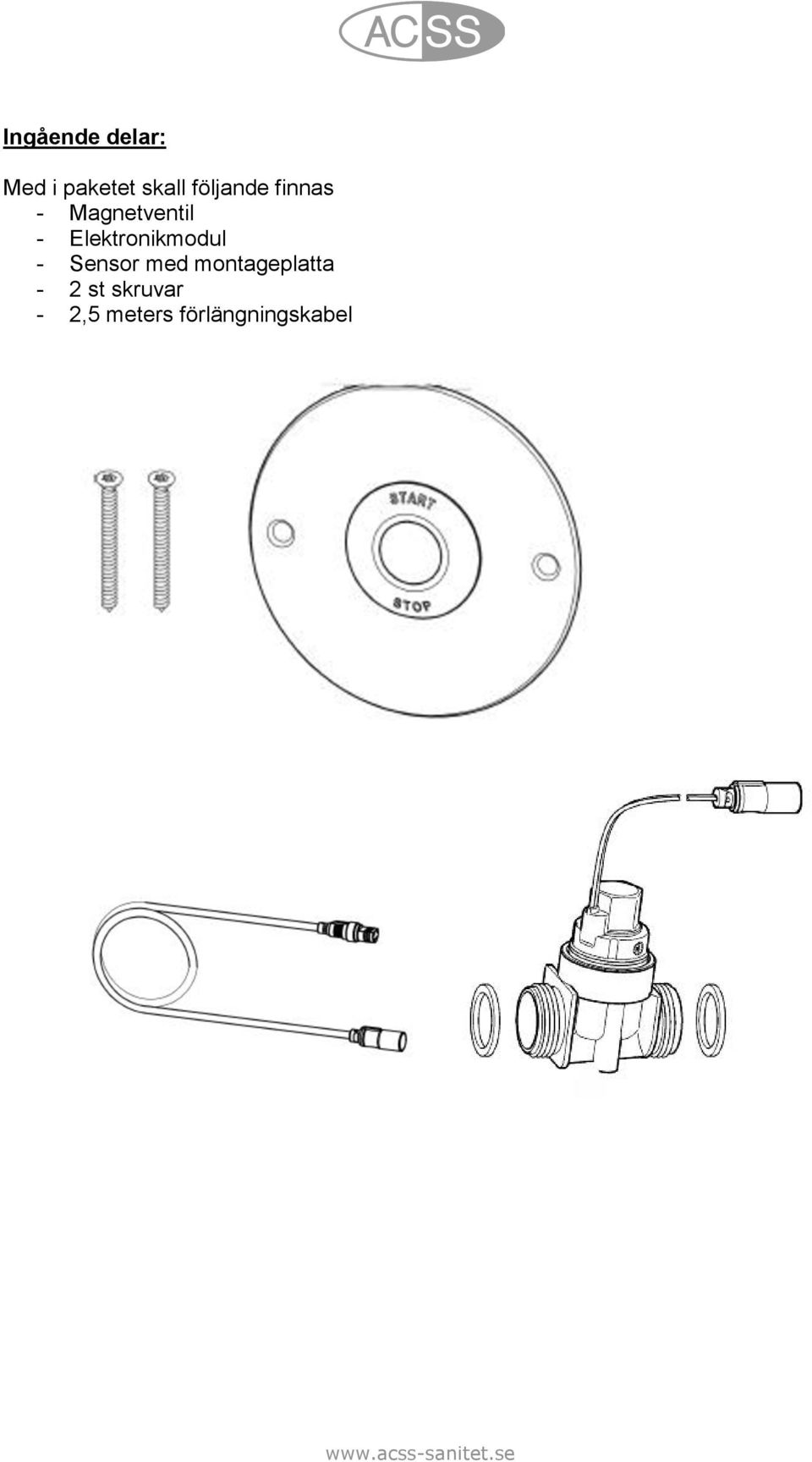 Elektronikmodul - Sensor med