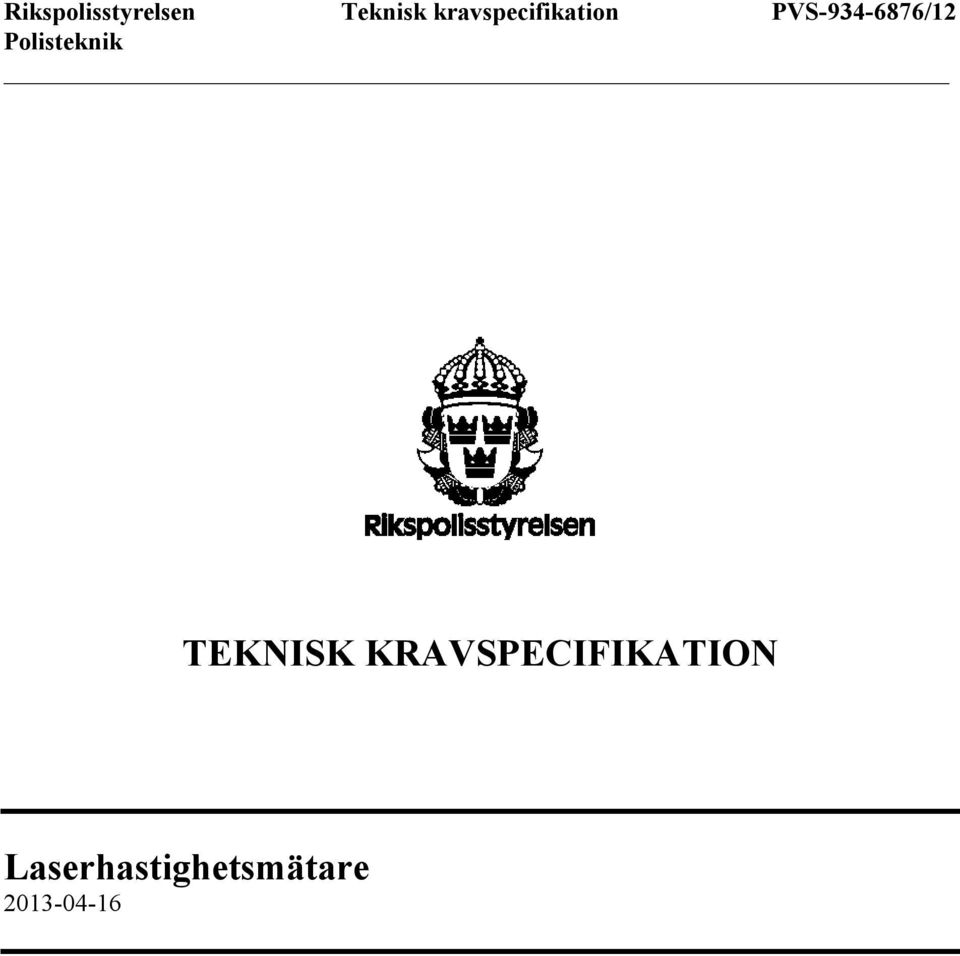 KRAVSPECIFIKATION