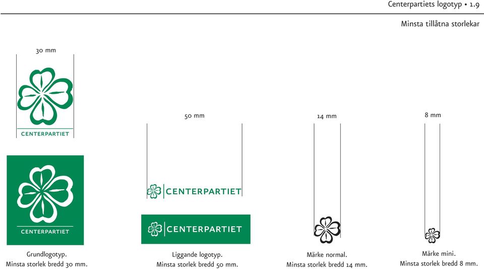 Grundlogotyp. Minsta storlek bredd 30 mm. Liggande logotyp.