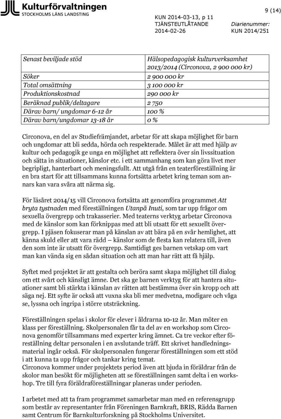 och ungdomar att bli sedda, hörda och respekterade. Målet är att med hjälp av kultur och pedagogik ge unga en möjlighet att reflektera över sin livssituation och sätta in situationer, känslor etc.