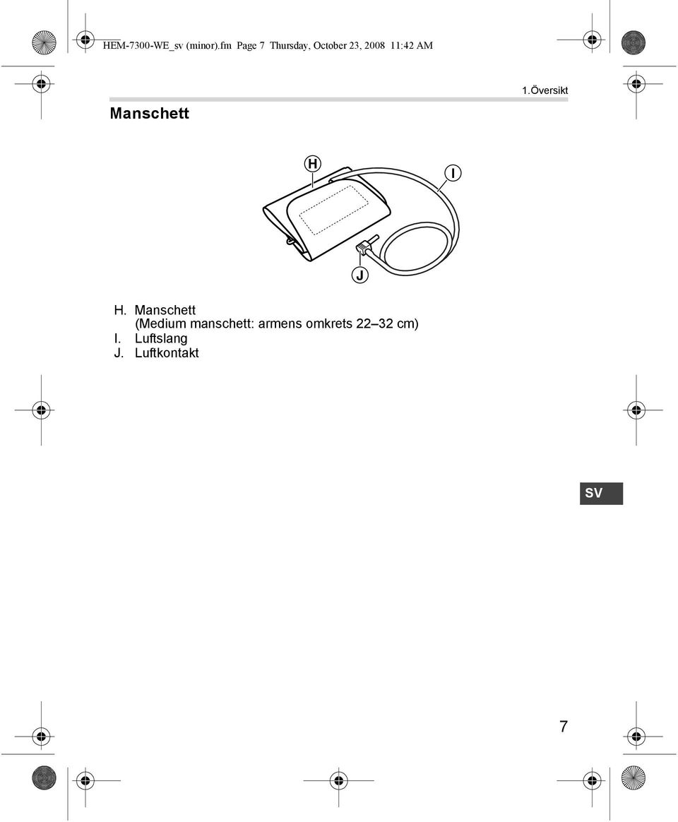 Manschett 1.Översikt H I H.