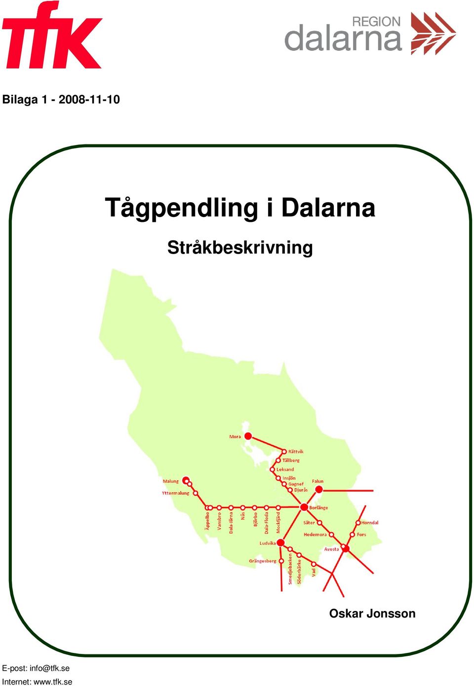 Stråkbeskrivning Oskar
