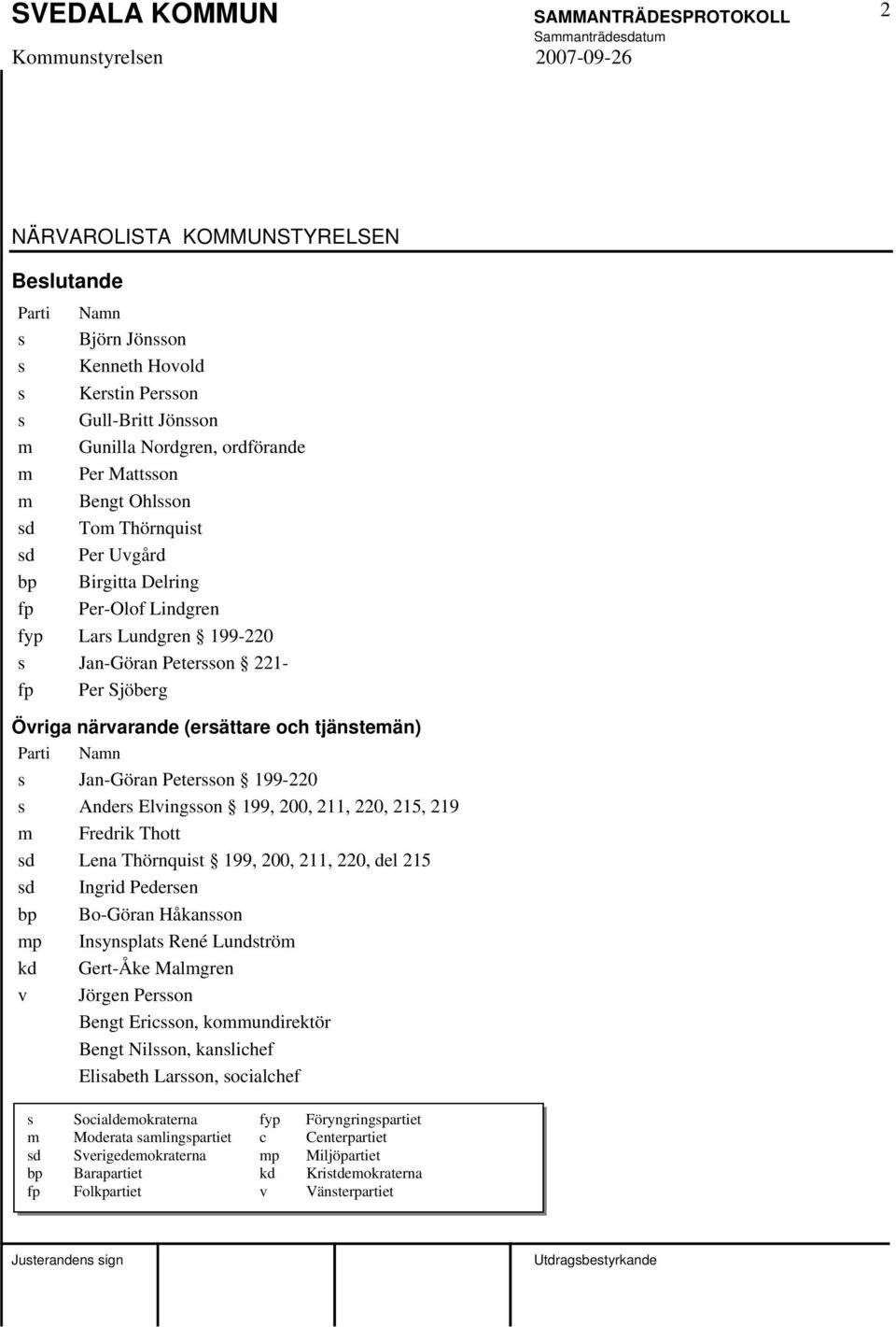 Jan-Göran Petersson 199-220 s Anders Elvingsson 199, 200, 211, 220, 215, 219 m Fredrik Thott sd Lena Thörnquist 199, 200, 211, 220, del 215 sd Ingrid Pedersen bp Bo-Göran Håkansson mp Insynsplats