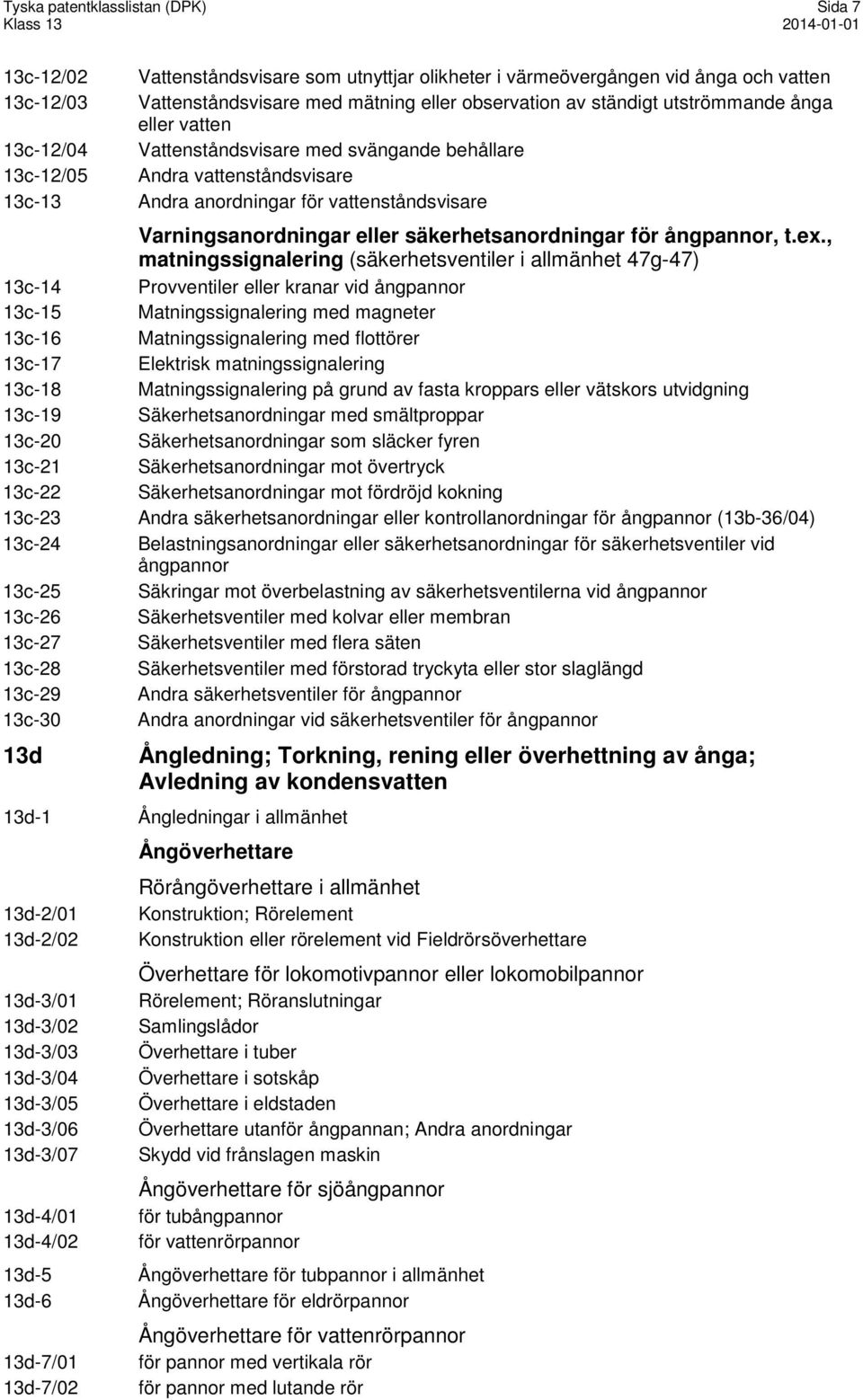 säkerhetsanordningar för ångpannor, t.ex.