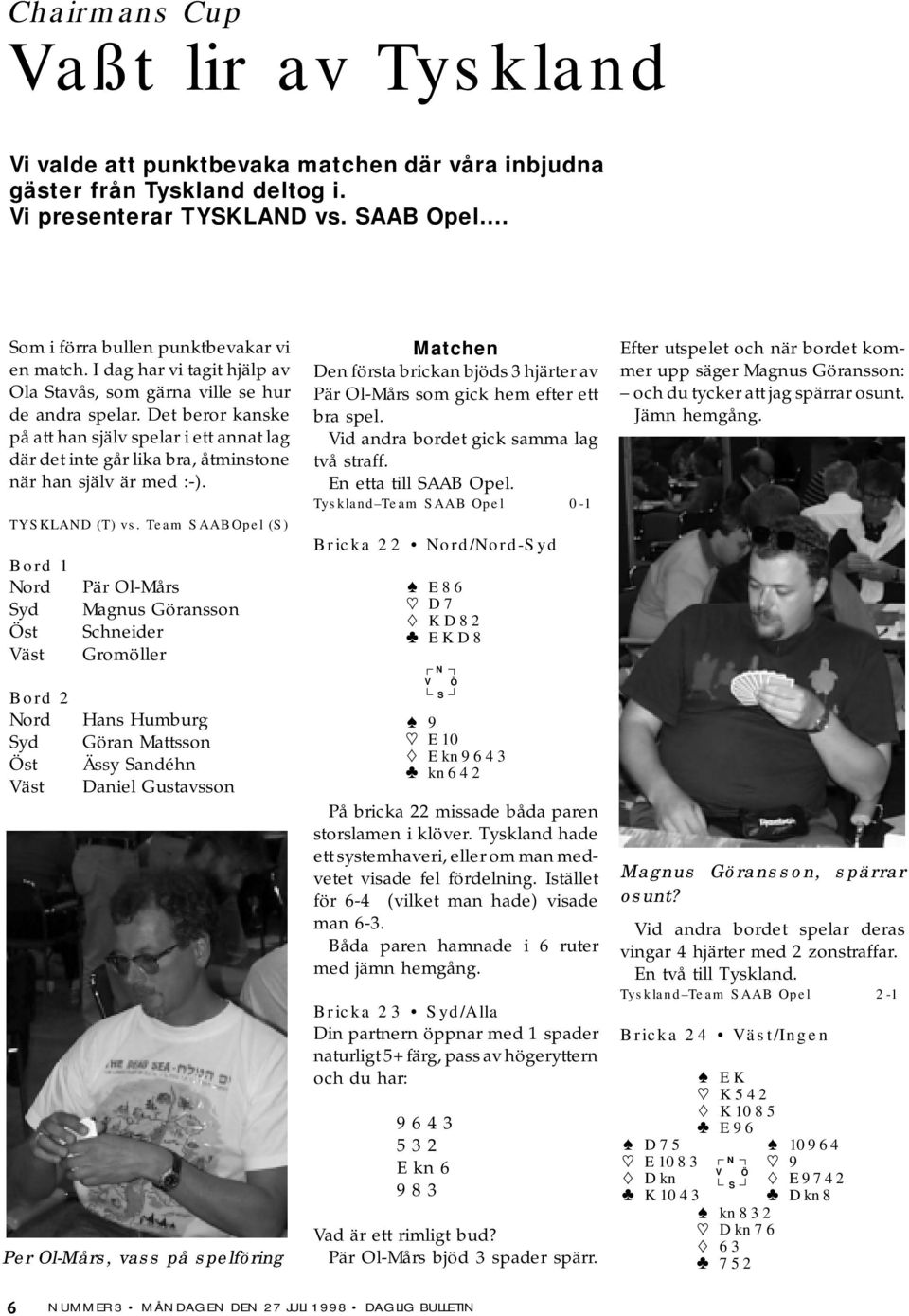 TYKLAD (T) vs.
