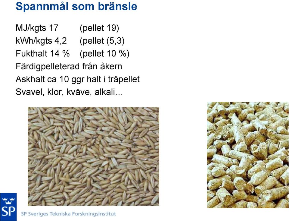 (pellet 10 %) Färdigpelleterad från åkern