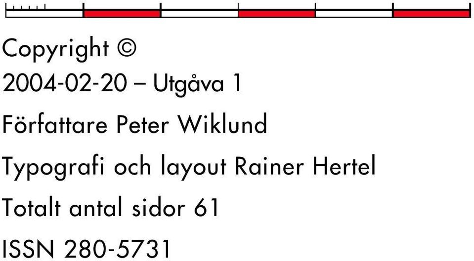 Typografi och layout Rainer
