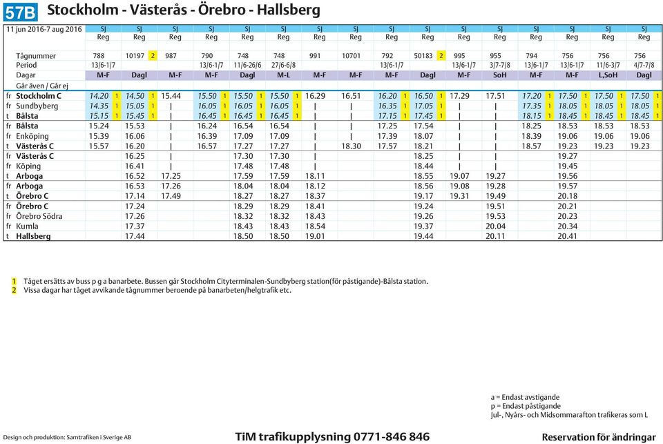 50 1 17.29 17.51 17.20 1 17.50 1 17.50 1 17.50 1 fr Sundbyberg 14.35 1 15.05 1 16.05 1 16.05 1 16.05 1 16.35 1 17.05 1 17.35 1 18.05 1 18.05 1 18.05 1 t Bålsta 15.15 1 15.45 1 16.45 1 16.45 1 16.45 1 17.