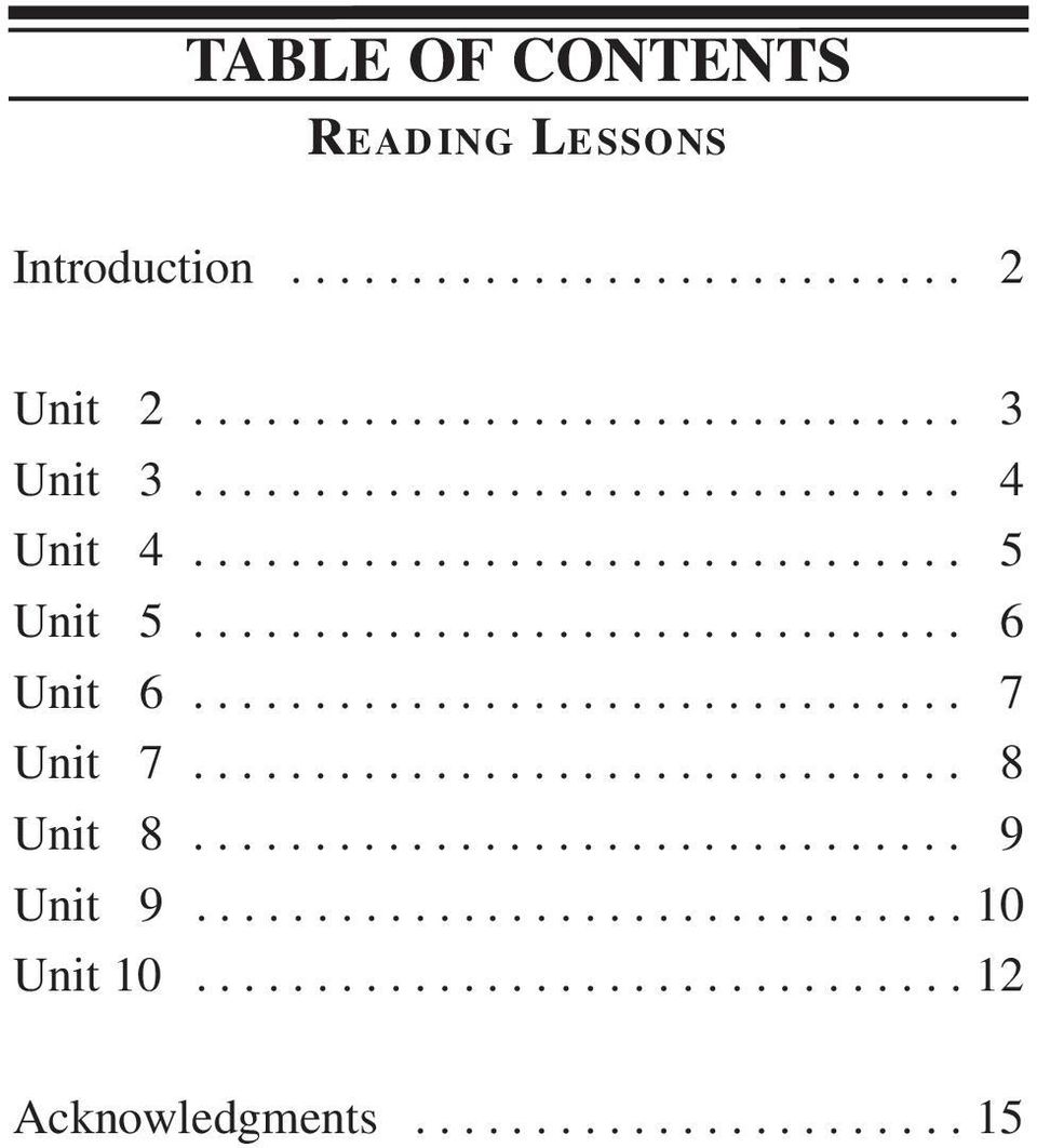 ............................... 7 Unit 7................................ 8 Unit 8................................ 9 Unit 9.