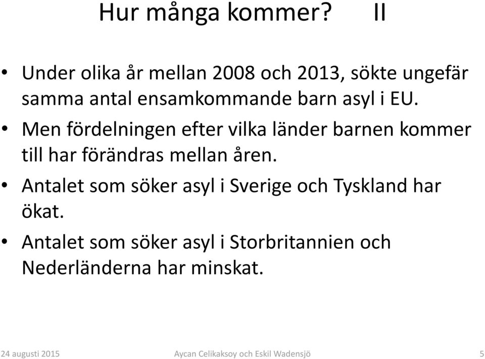 barn asyl i EU.