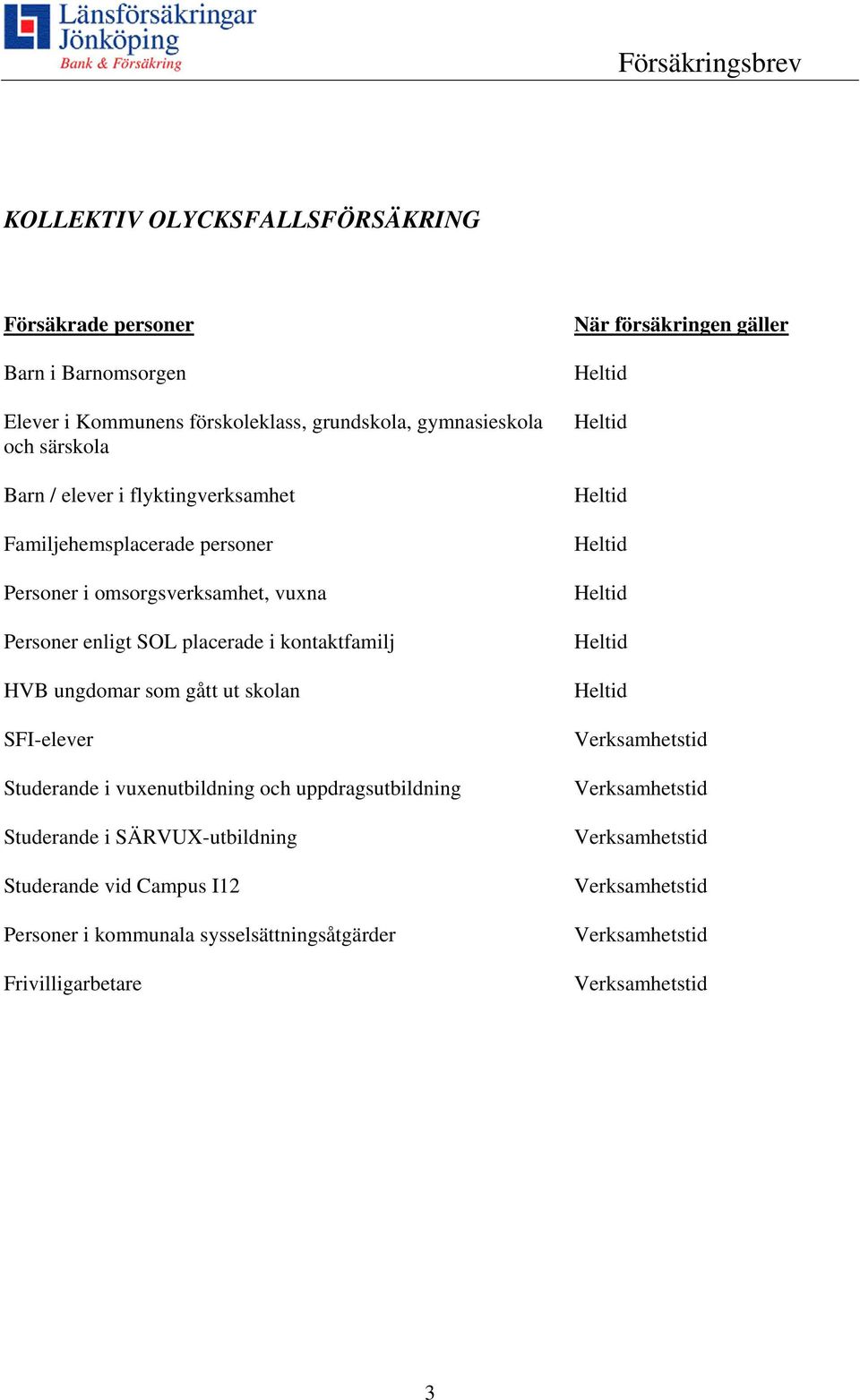 SOL placerade i kontaktfamilj HVB ungdomar som gått ut skolan SFI-elever Studerande i vuxenutbildning och uppdragsutbildning