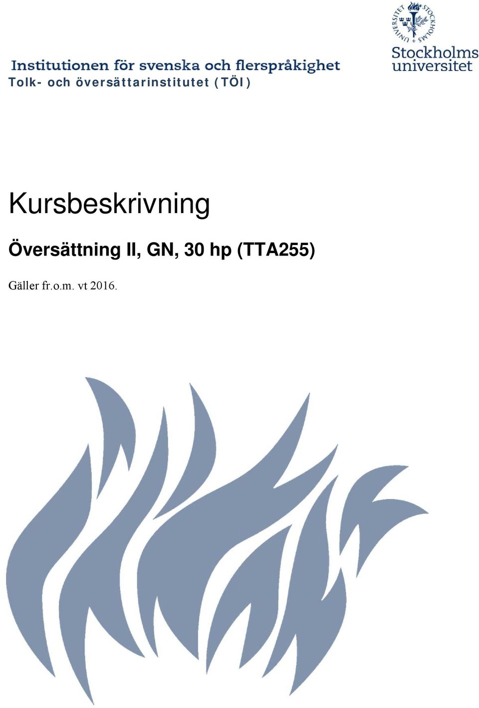 Kursbeskrivning