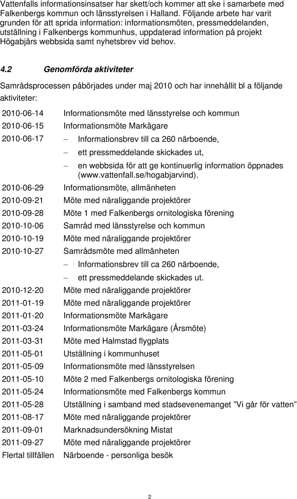 nyhetsbrev vid behov. 4.