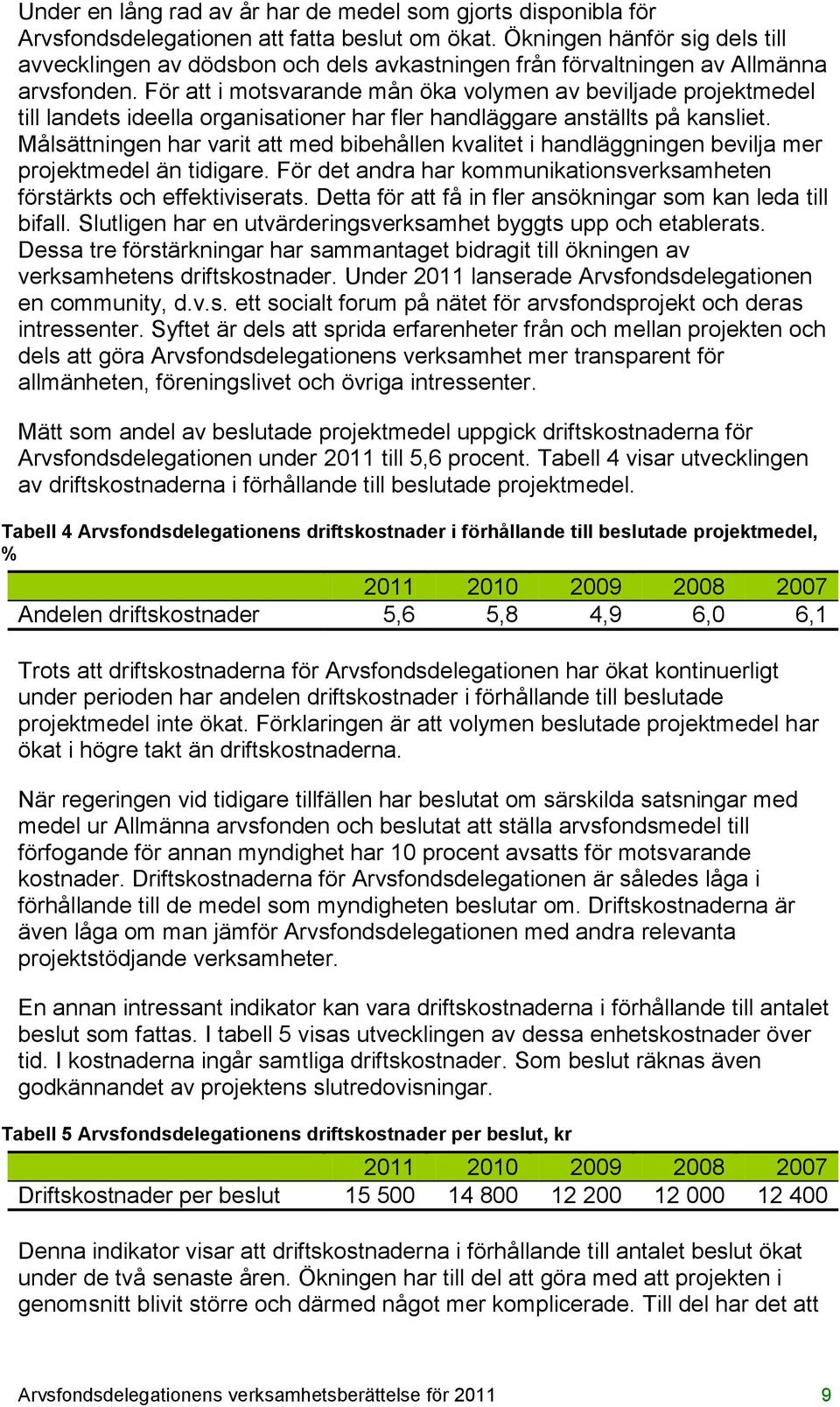 För att i motsvarande mån öka volymen av beviljade projektmedel till landets ideella organisationer har fler handläggare anställts på kansliet.