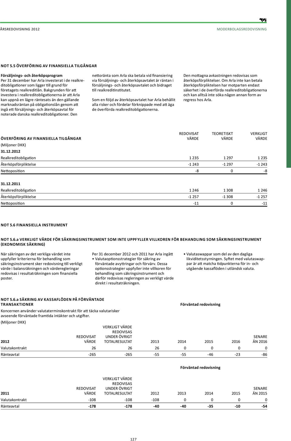 Bakgrunden för att investera i realkreditobligationerna är att Arla kan uppnå en lägre räntesats än den gällande marknadsräntan på obligationslån genom att ingå ett försäljnings- och återköpsavtal