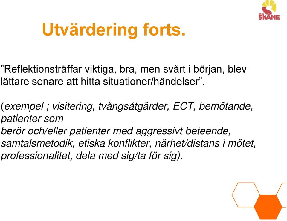 situationer/händelser.