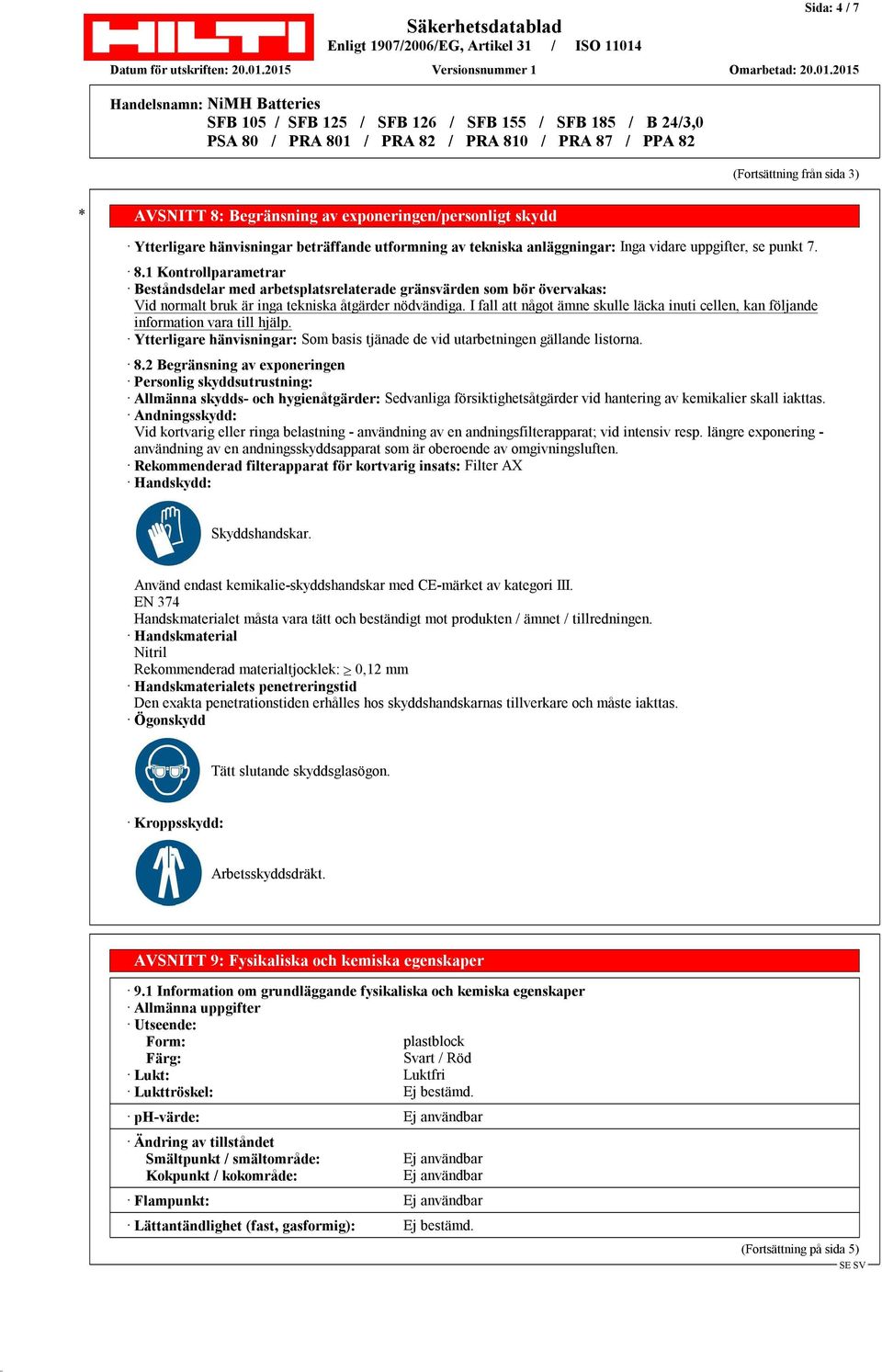 I fall att något ämne skulle läcka inuti cellen, kan följande information vara till hjälp. Ytterligare hänvisningar: Som basis tjänade de vid utarbetningen gällande listorna. 8.