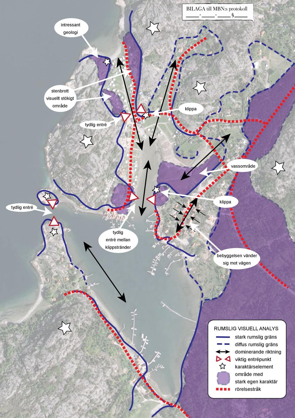 vägen RUMSLIG VISUELL ANALYS stark rumslig gräns diffus rumslig gräns dominerande