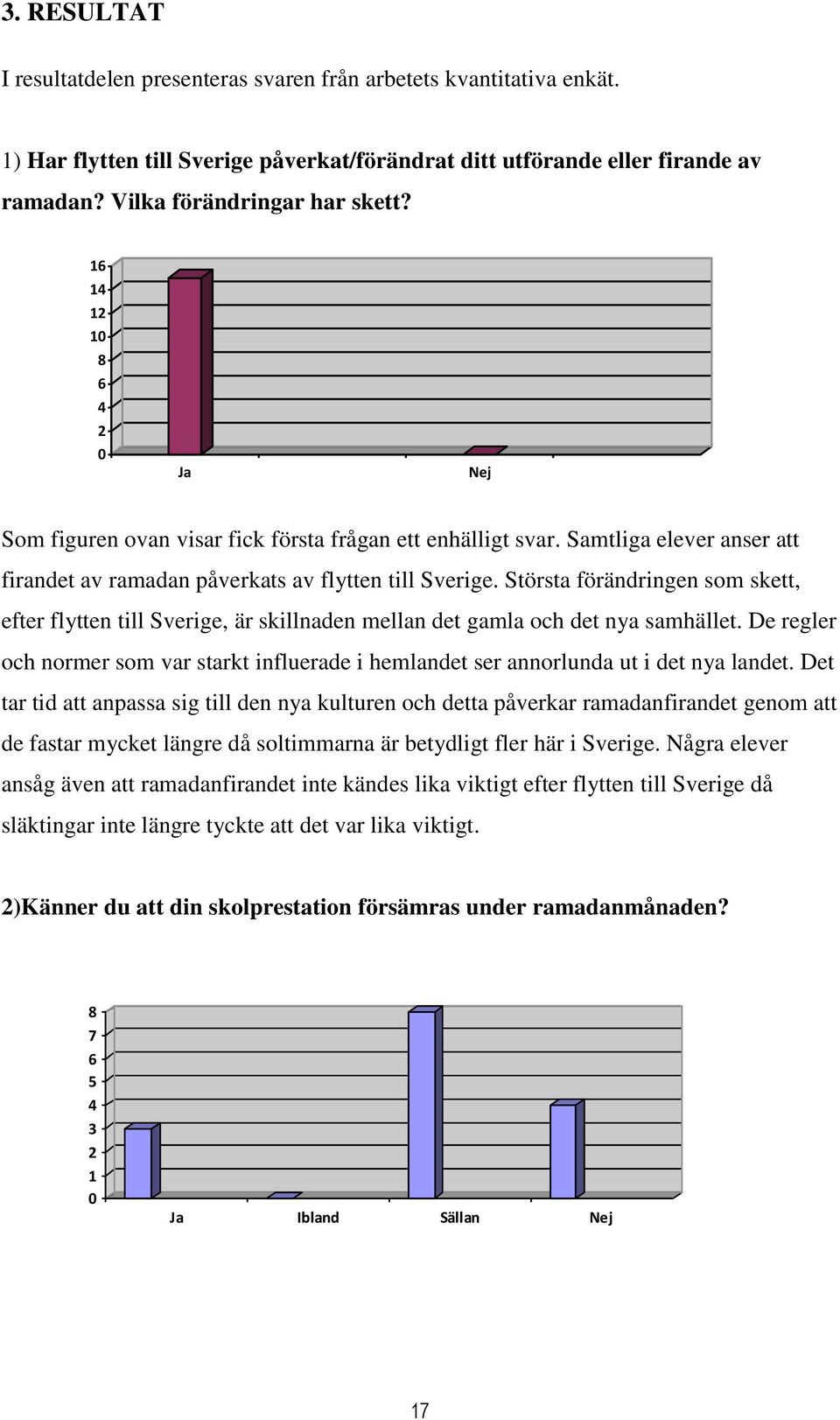 Största förändringen som skett, efter flytten till Sverige, är skillnaden mellan det gamla och det nya samhället.