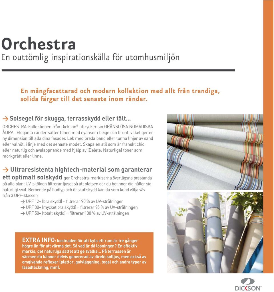 Eleganta ränder sätter tonen med nyanser i beige och brunt, vilket ger en ny dimension till alla dina fasader.