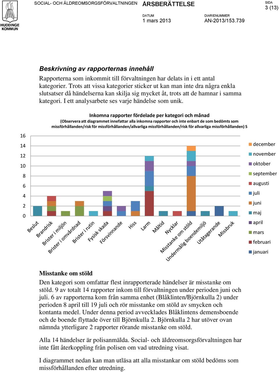 I ett analysarbete ses varje händelse som unik.