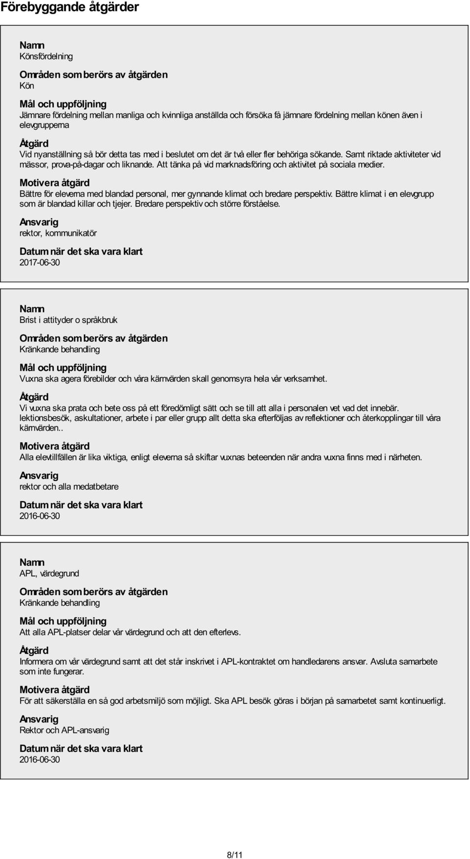 Bättre för eleverna med blandad personal, mer gynnande klimat och bredare perspektiv. Bättre klimat i en elevgrupp som är blandad killar och tjejer. Bredare perspektiv och större förståelse.