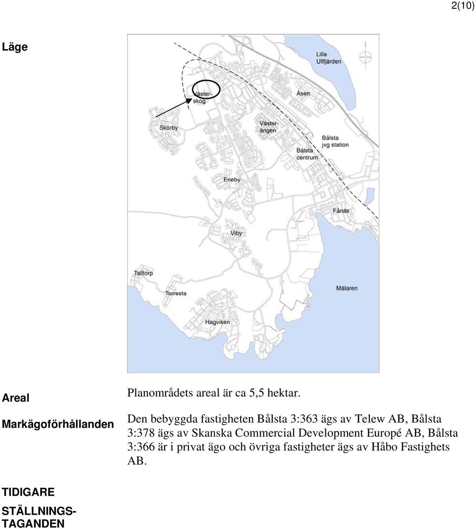 Skanska Commercial Development Europé AB, Bålsta 3:366 är i privat ägo och
