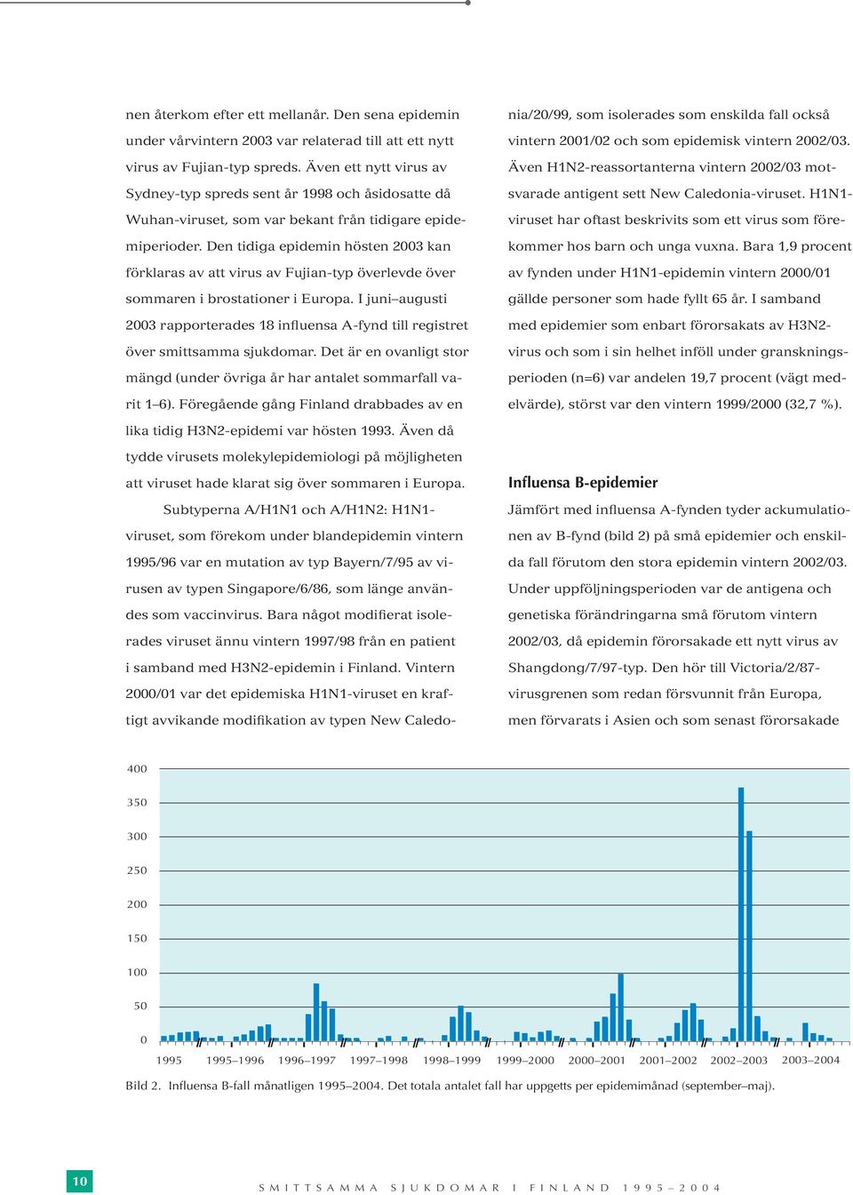 Den tidiga epidemin hösten 2003 kan förklaras av att virus av Fujian-typ överlevde över sommaren i brostationer i Europa.